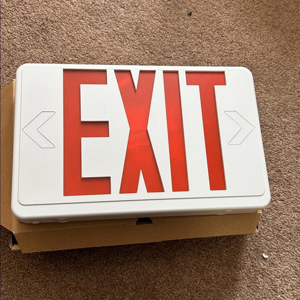 LED Exit Lighting Fixture - Universal Configuration - Picture 2 of 5